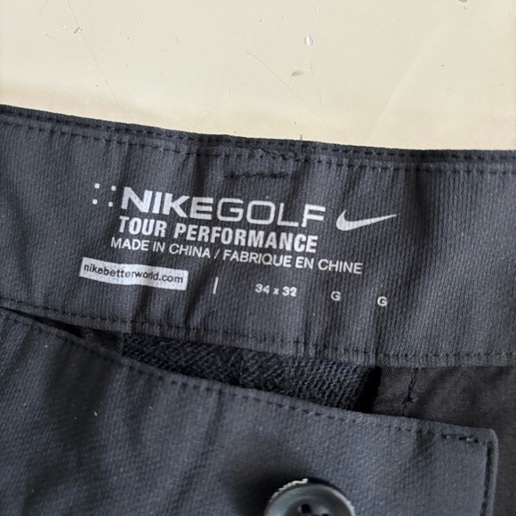 Nike Golf Tour Performance Straight Leg Pant Men’s 34x32 Black - Picture 8 of 9